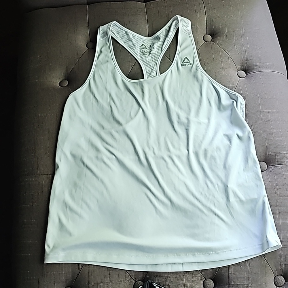 Reebok, speedwick, work out pants and top... black and white size XL top L - Picture 5 of 7
